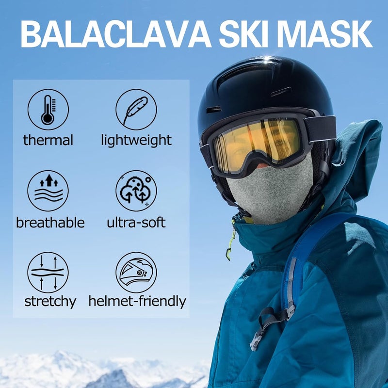 Oliumt Balaclava Ski Mask, Warm, Breathable & Lightweight, Full Coverage Fleece Winter Face Mask for Men & Women - Image 2